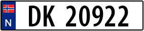 Truck License Plate